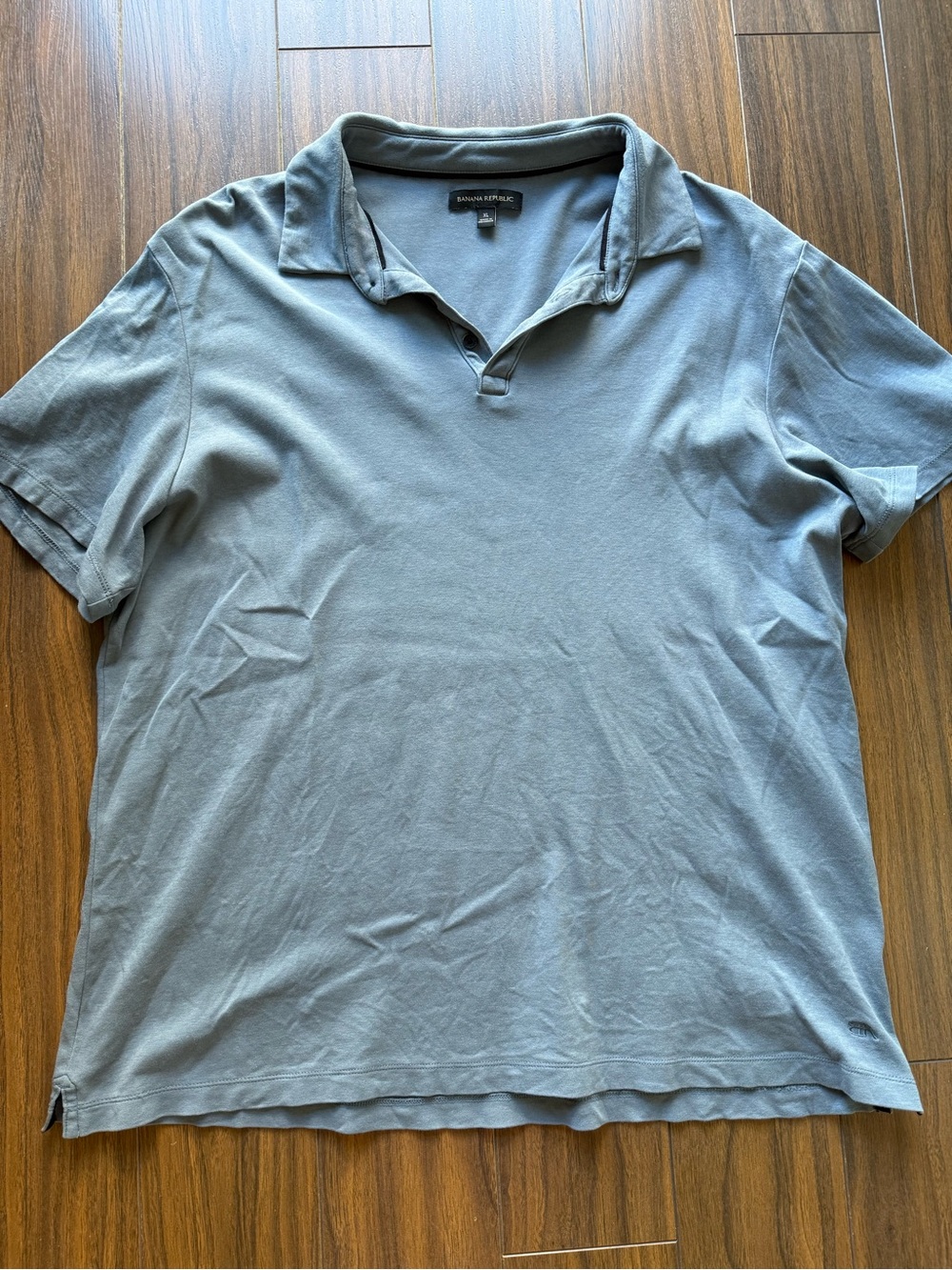 Banana Republic Men's Soft Slate Blue Polo